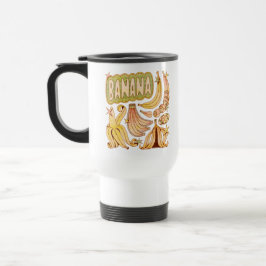 Taza De Viaje Un plátano/Ilustracion de banana