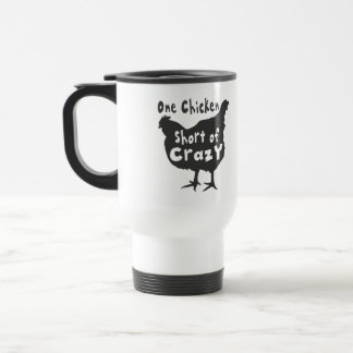 Taza De Viaje Un pollo corto de locura