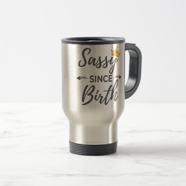 Taza De Viaje Un regalo Chica fácil desde el regalo de nacimient (Anverso derecho)