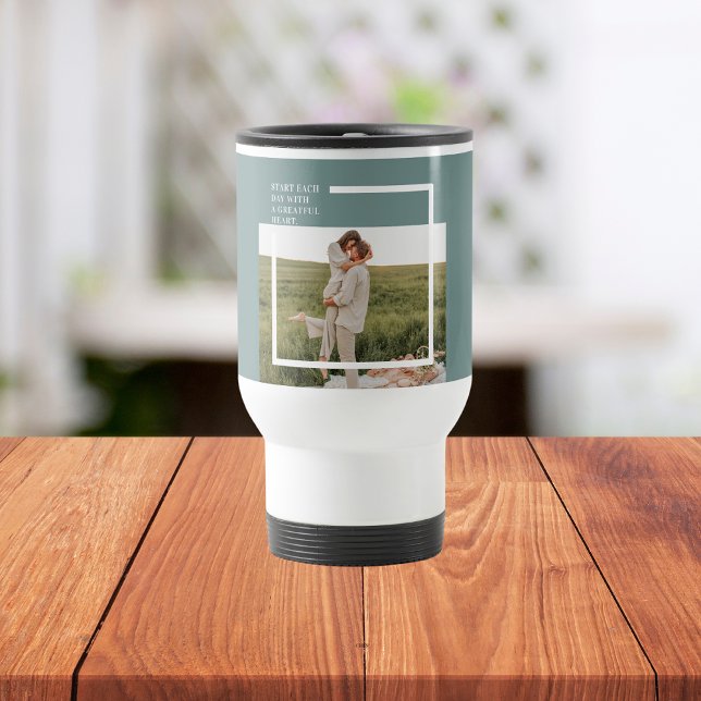 Taza De Viaje Un regalo encantador para la familia verde fotográ (Subido por el creador)