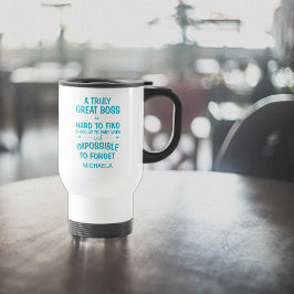 Taza De Viaje Un verdadero gran jefe personalizado