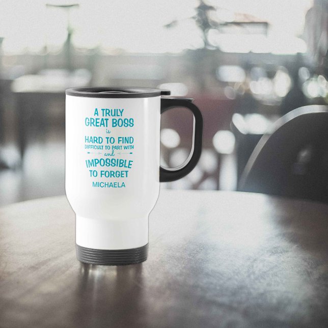 Taza De Viaje Un verdadero gran jefe personalizado (Subido por el creador)