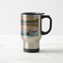 Taza De Viaje Una salida del sol hermosa en Rannoch amarra