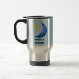 Taza De Viaje Una vez en la luna azul