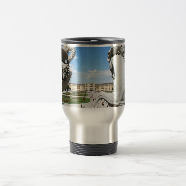 Taza De Viaje Una vista del palacio de Schonbrunn en Viena, (Centro)