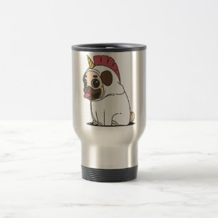 Taza De Viaje Unicorn Pug
