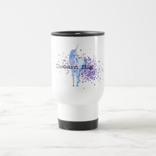 Taza De Viaje Unicornio de espuma morada