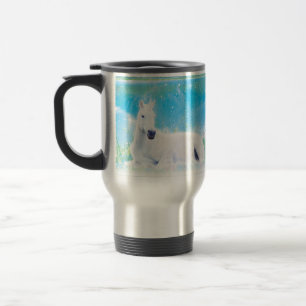 Taza De Viaje Unicornio en un mundo de ensueño paradisíaco perso