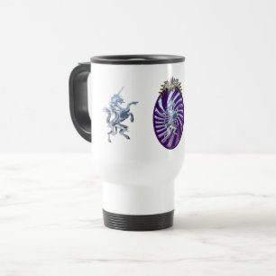 Taza De Viaje Unicornio mágico de plata