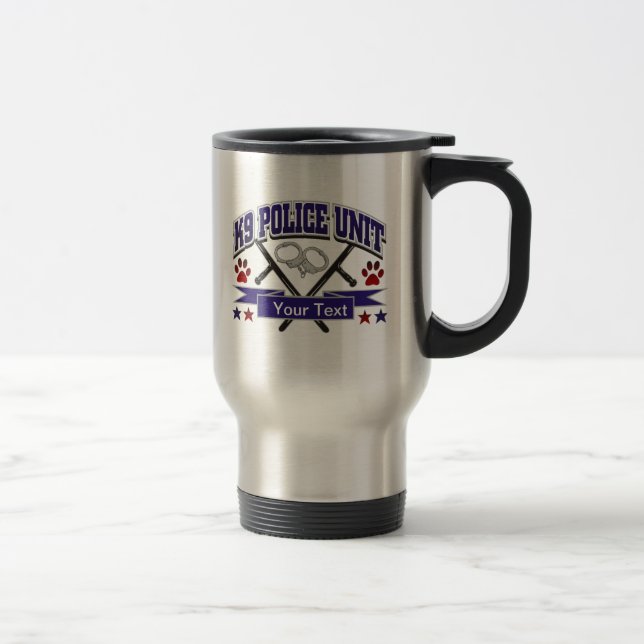 Taza De Viaje Unidad policial personalizada K9 (Derecha)