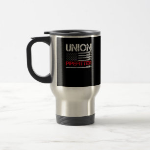 Taza De Viaje Union Pipefitter Union Strand USA Bandera American