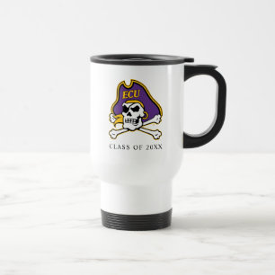 Taza De Viaje Universidad de Carolina del Este Piratas del ECU