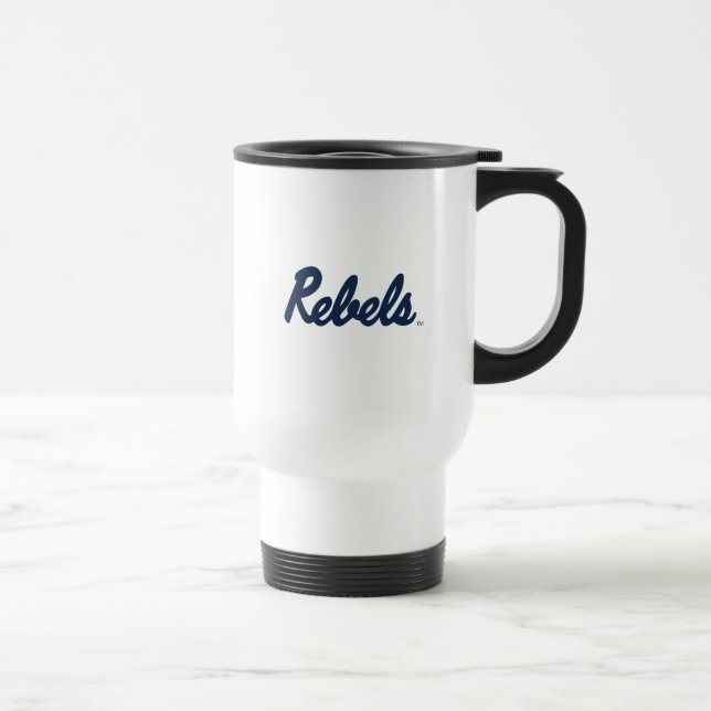 Taza De Viaje Universidad de Misisipi | Script Rebels (Derecha)