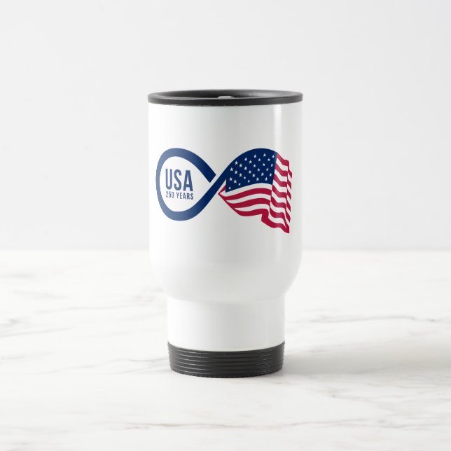 Taza De Viaje USA Infinity Flag (Centro)