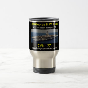 Taza De Viaje USS George H.W. Bush (CVN-77)