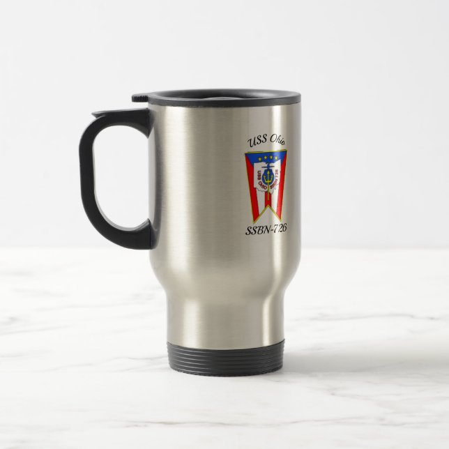 Taza De Viaje USS Ohio (SSBN-726) Mug (Izquierda)