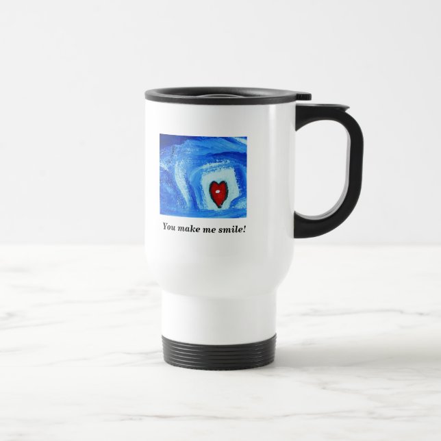 TAZA DE VIAJE USTED HACE QUE SONRÍE (Derecha)