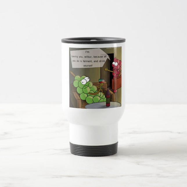 Taza De Viaje Uvas Divorcios Divertidos (Centro)