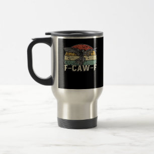 Taza De Viaje Vaca divertida F-Caw-F Pájaro divertido Atardecer