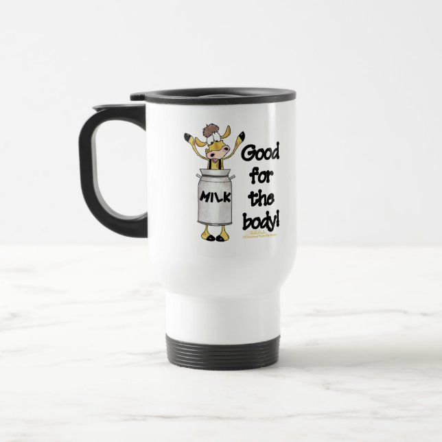 Taza De Viaje Vaca en lata de leche (Izquierda)
