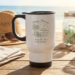 Taza De Viaje Vacaciones Familiares Minimalistas Personalizadas