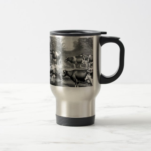 Taza De Viaje Vacas francas de Holstein (Derecha)