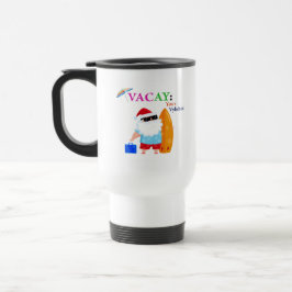 Taza De Viaje Vacay blanco Santa