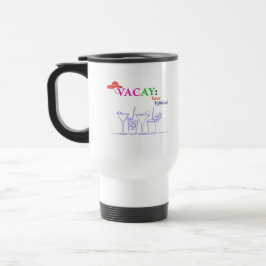 Taza De Viaje Vacay Margarita Blanca