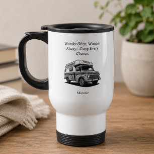 Taza De Viaje Vagar a menudo, maravillarse siempre, acampar cada