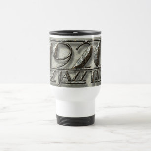 Taza De Viaje Valla musical de jazz de 1920