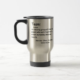 Taza De Viaje Valoración personalizada de los empleados de defin