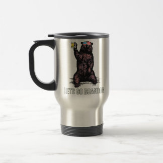 Taza De Viaje vamos brandon oso bebe cerveza bandera de estados
