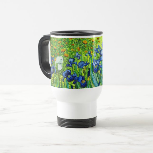 Taza De Viaje Van Gogh Irises (Anverso izquierdo)