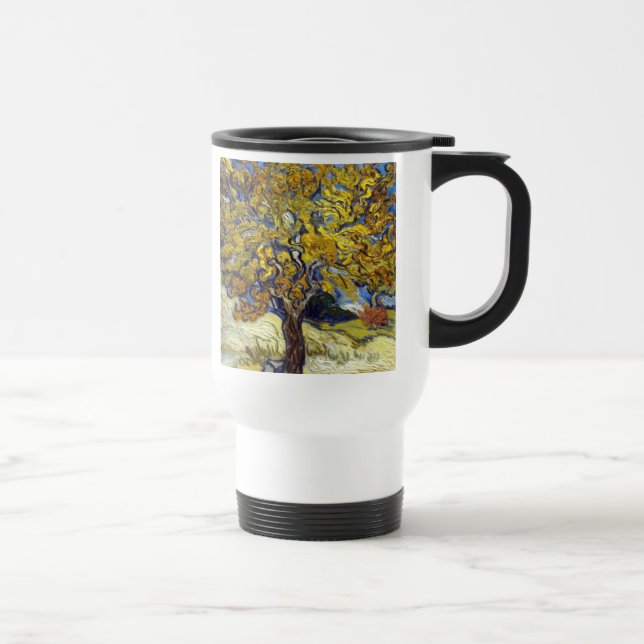 Taza De Viaje Van Gogh Mulberry Tree Masterpiece Art (Derecha)