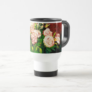 Taza De Viaje Van Gogh Peonies y Rosas