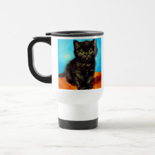 Taza De Viaje Van Gogh Style Pouting Kitten