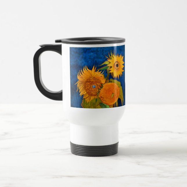 Taza De Viaje Van Gogh Sunflowers (Izquierda)