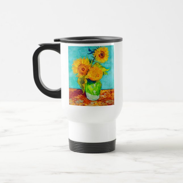 Taza De Viaje Van Gogh Sunflowers (Izquierda)