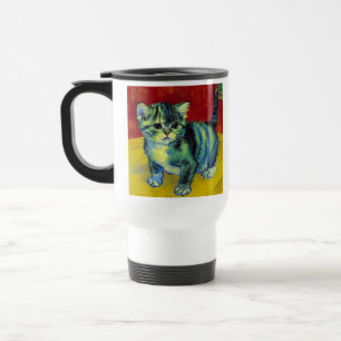 Taza De Viaje Van Gogh Tabby Cat