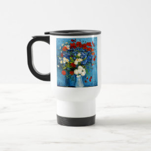 Taza De Viaje Van Gogh Vase with Cornflowers and Poppies
