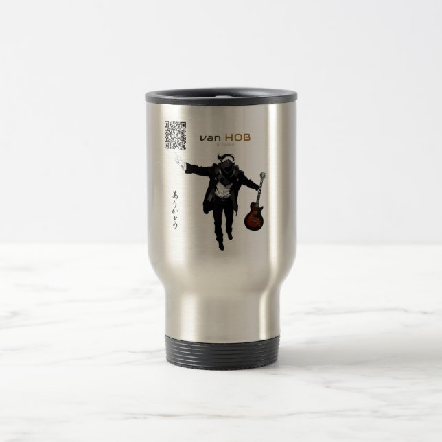 Taza De Viaje van HOB , Tasse, Gitarre, Fan Mattglastasse Tasse (Centro)