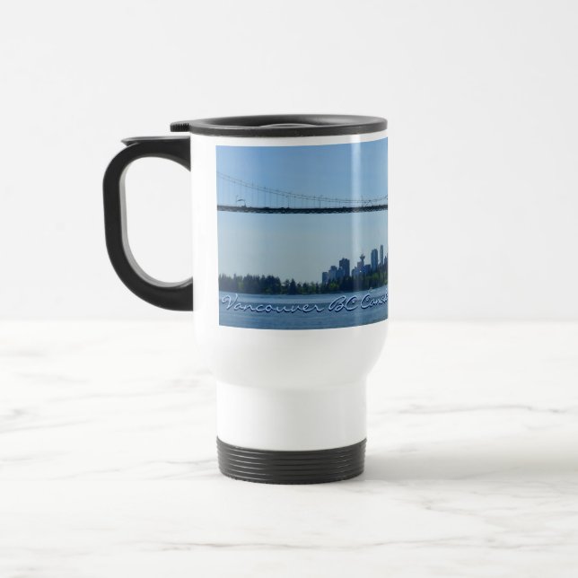 Taza De Viaje Vancouver BC Canada Café Cups Mugs & Glasses (Izquierda)