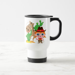 Taza De Viaje Vaquera y caballo