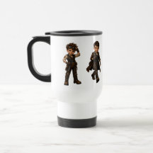 Vaso de aventurero steampunk | Gafas, engranajes