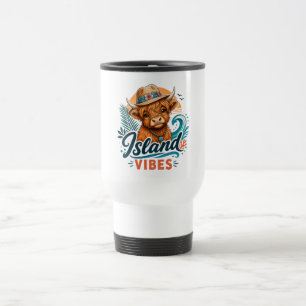 Taza De Viaje Vaso de viaje Highland Cow Island Vibes