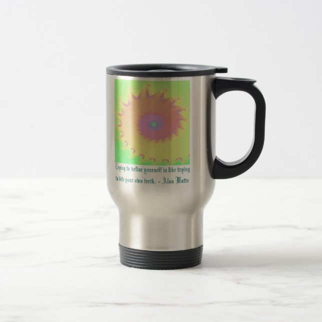 Taza De Viaje Vatios del fractal (Derecha)