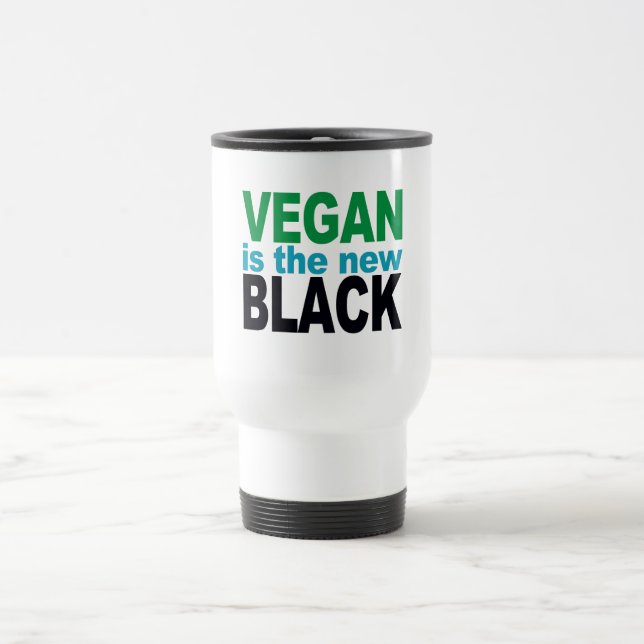 Taza De Viaje Vegan es el nuevo negro (Centro)