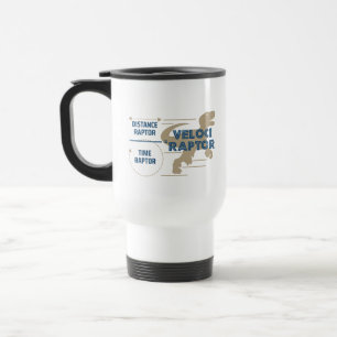 Taza De Viaje VelociRaptor Física Divertida Ciencia Chiste Dinos