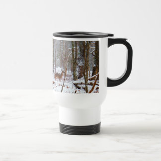 Taza De Viaje Venado en caída de nieve