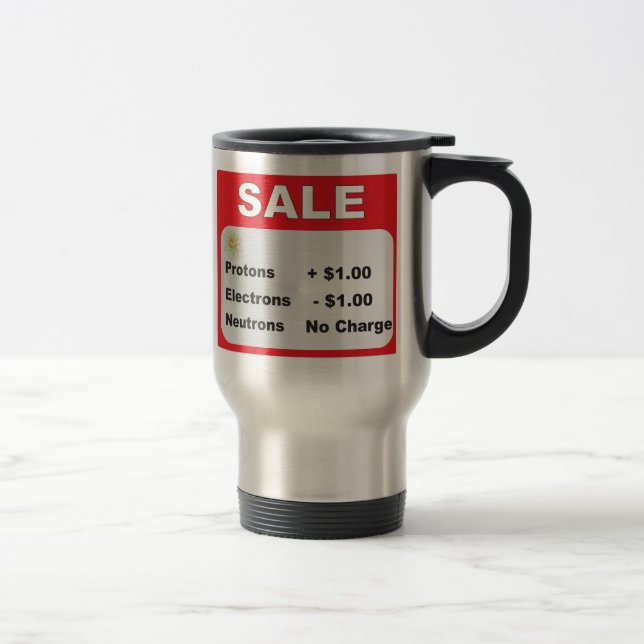 Taza De Viaje venta de los neutrones de los electrones de los (Derecha)